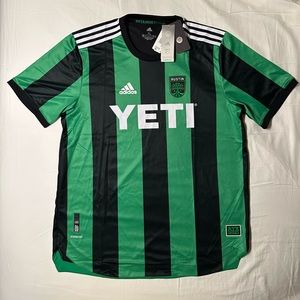 Austin FC Adidas Men’s 2021 Authentic Black Jersey New Size XL $130